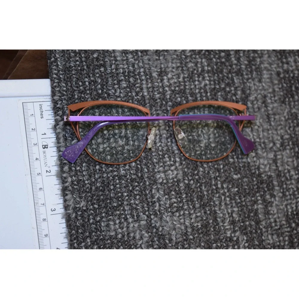Jean Lafont OFFICIELLE 7802‎ Eyeglasses Purple Copper Blue 50 19 143 France